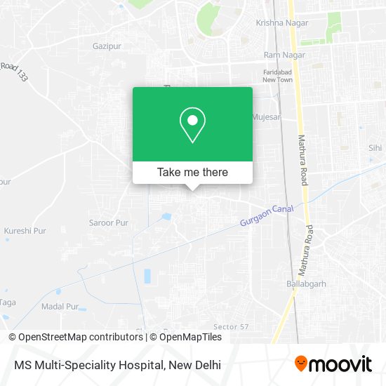 MS Multi-Speciality Hospital map