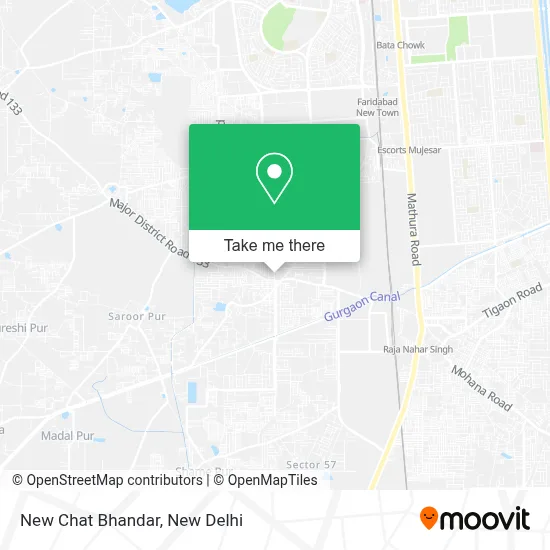 New Chat Bhandar map