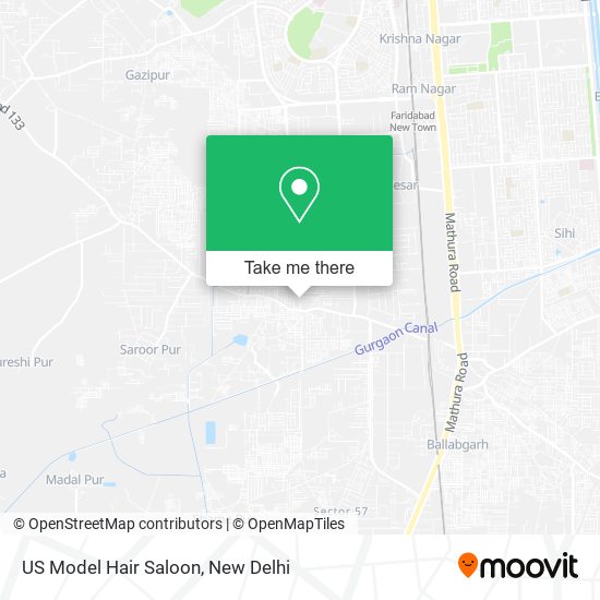 US Model Hair Saloon map