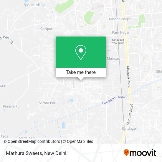 Mathura Sweets map