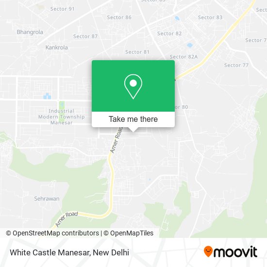 White Castle Manesar map