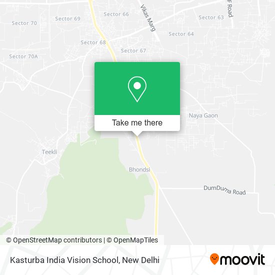 Kasturba India Vision School map