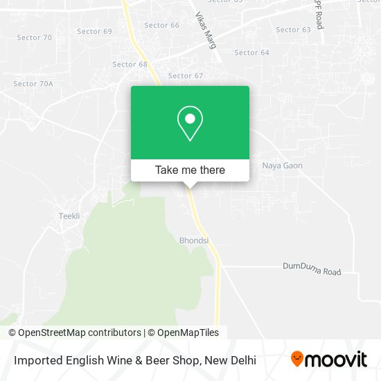 Imported English Wine & Beer Shop map