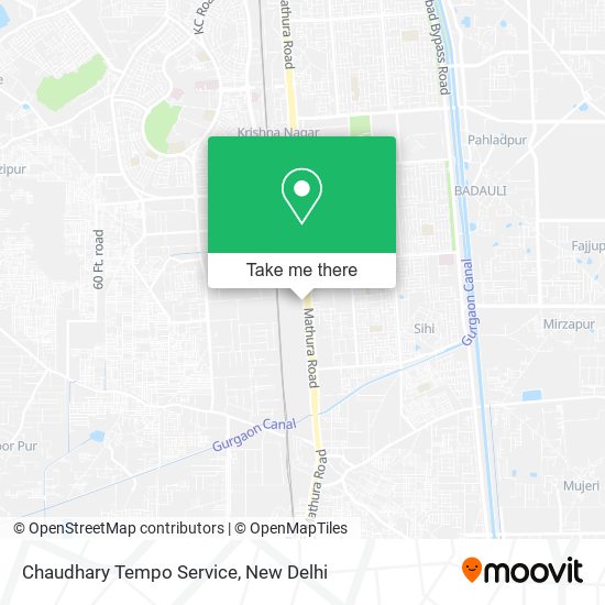 Chaudhary Tempo Service map