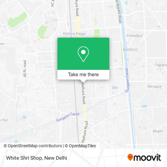 White Shri Shop map