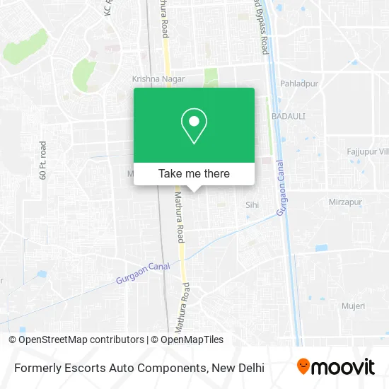 Formerly Escorts Auto Components map