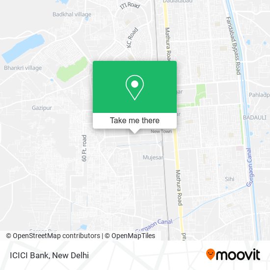 ICICI Bank map