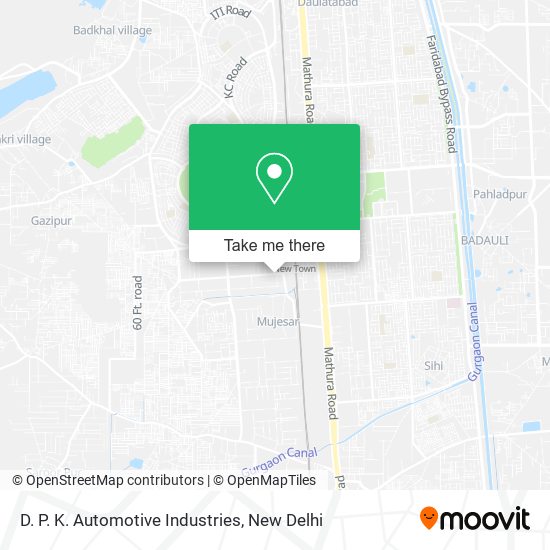 D. P. K. Automotive Industries map