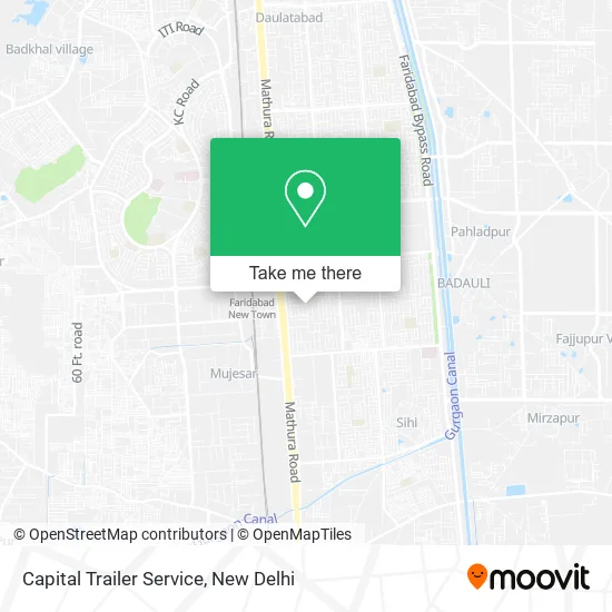 Capital Trailer Service map