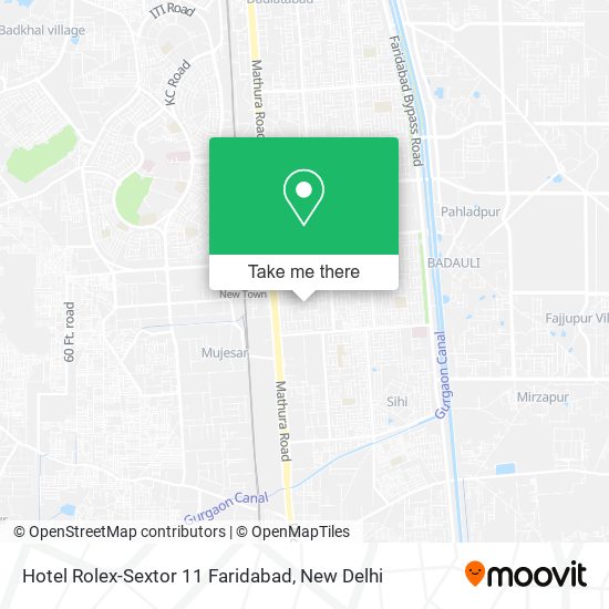 Hotel Rolex-Sextor 11 Faridabad map