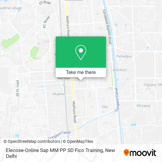Elecose-Online Sap MM PP SD Fico Training map