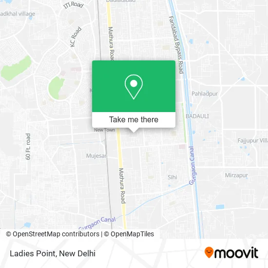 Ladies Point map