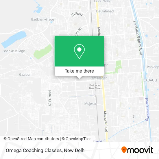 Omega Coaching Classes map