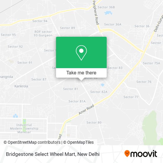 Bridgestone Select Wheel Mart map