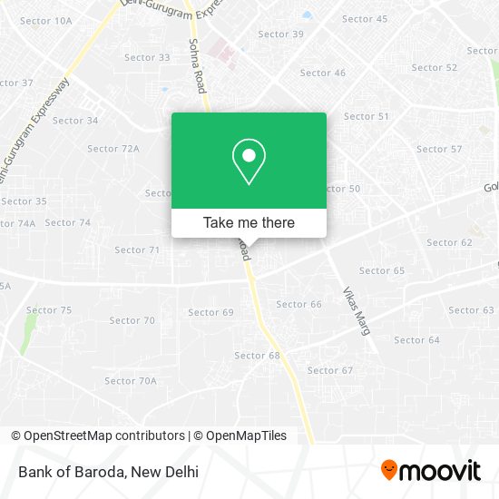 Bank of Baroda map