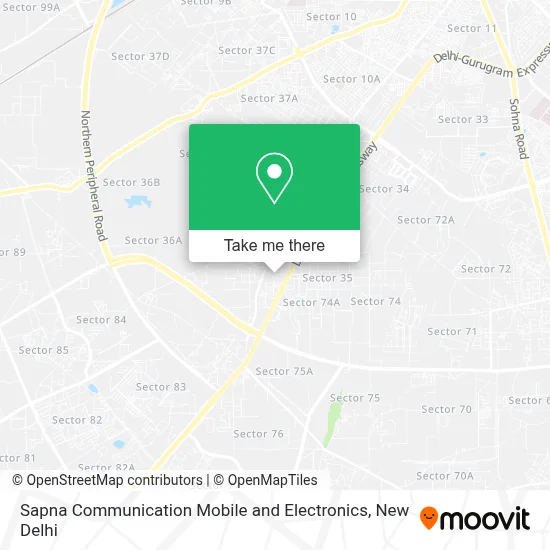 Sapna Communication Mobile and Electronics map