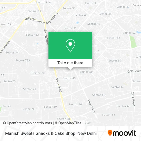 Manish Sweets Snacks & Cake Shop map