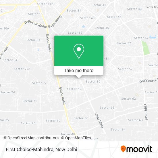 First Choice-Mahindra map