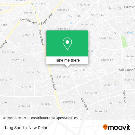 King Sports map