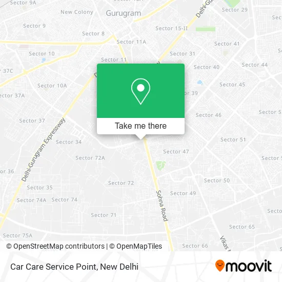 Car Care Service Point map