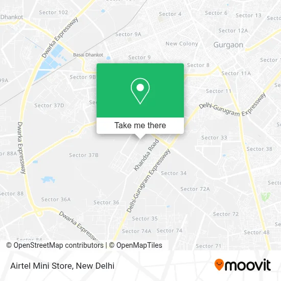 Airtel Mini Store map