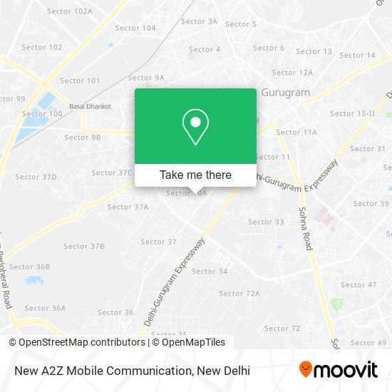 New A2Z Mobile Communication map