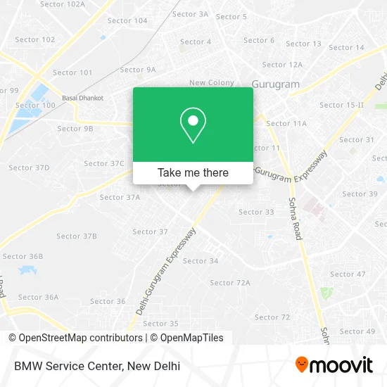 BMW Servicevice Center map