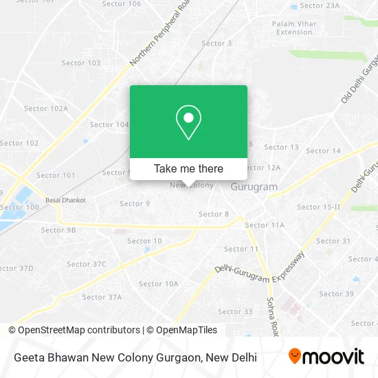 Geeta Bhawan New Colony Gurgaon map