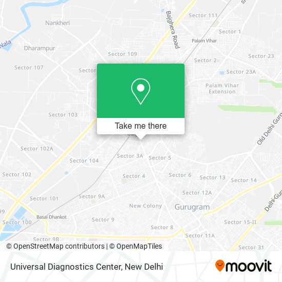 Universal Diagnostics Center map
