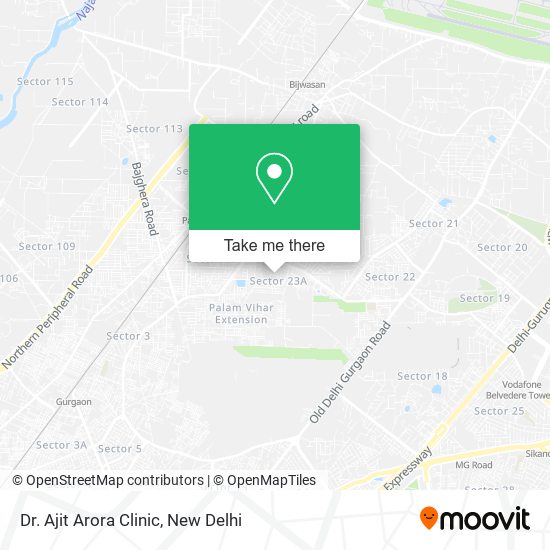 Dr. Ajit Arora Clinic map