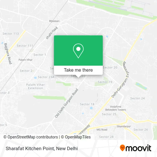 Sharafat Kitchen Point map