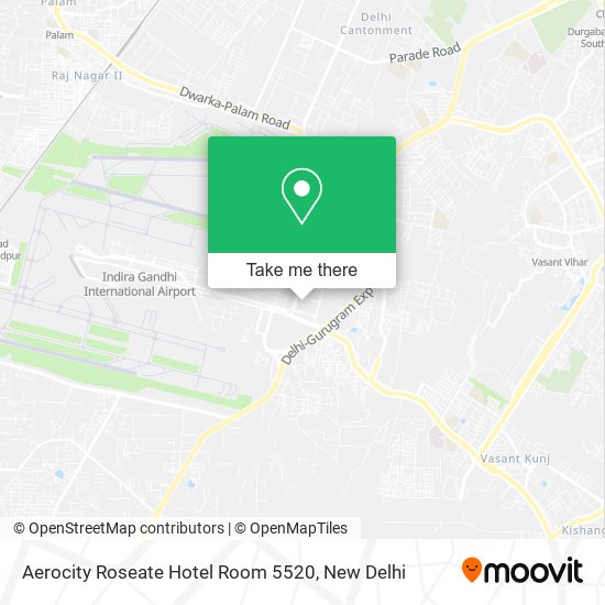 Aerocity Roseate Hotel Room 5520 map