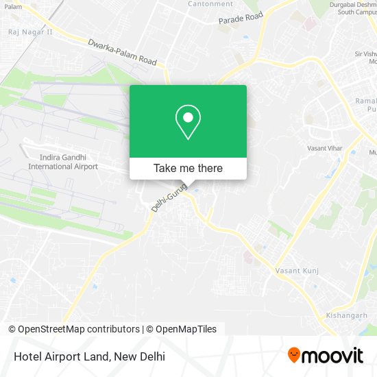 Hotel Airport Land map