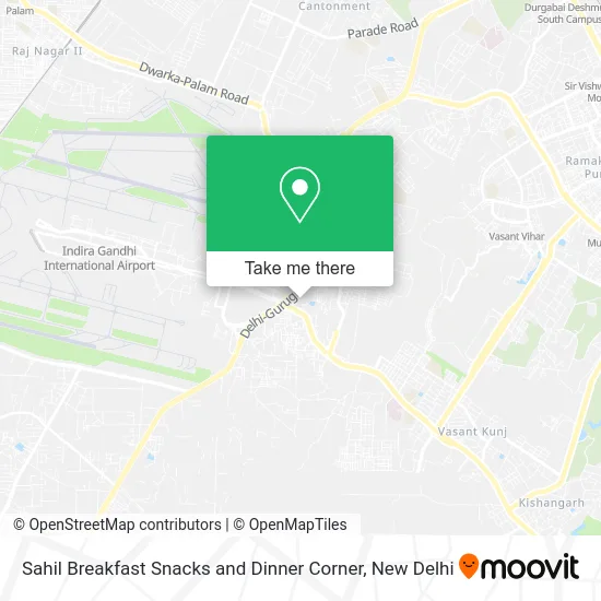 Sahil Breakfast Snacks and Dinner Corner map