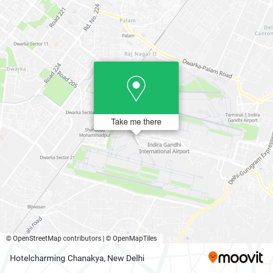 Hotelcharming Chanakya map