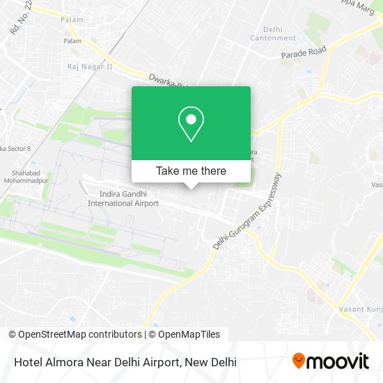 Hotel Almora Near Delhi Airport map