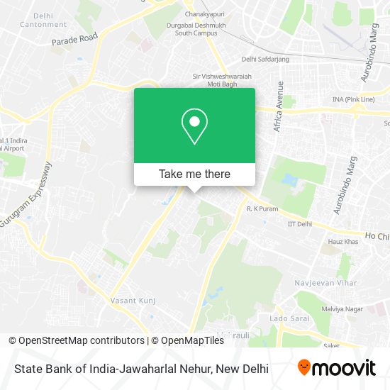 State Bank of India-Jawaharlal Nehur map