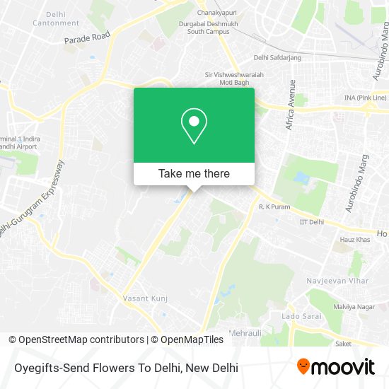 Oyegifts-Send Flowers To Delhi map