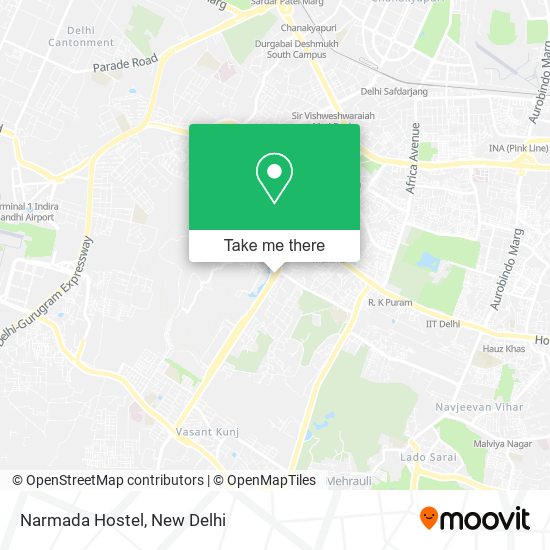 Narmada Hostel map