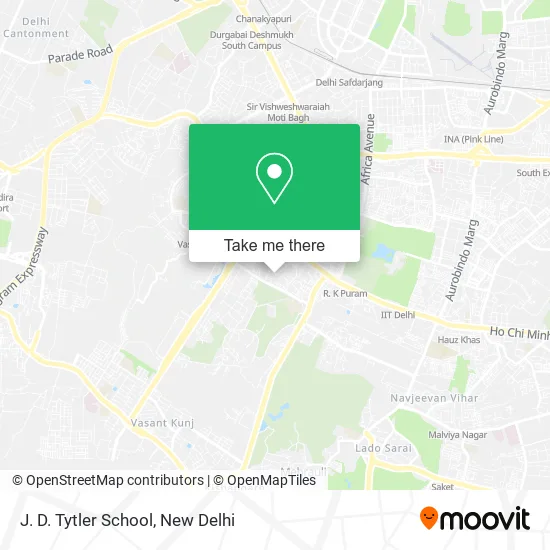J. D. Tytler School map
