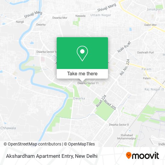 Akshardham Apartment Entry map