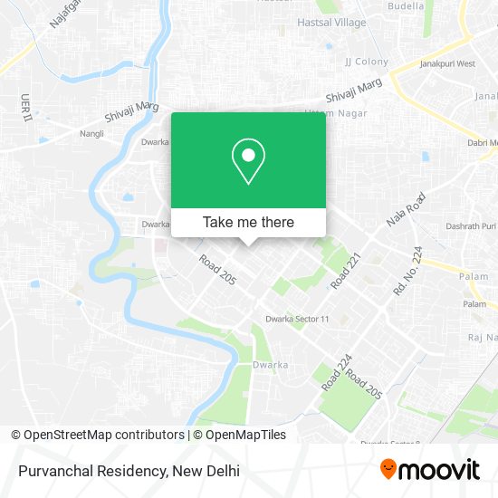 Purvanchal Residency map