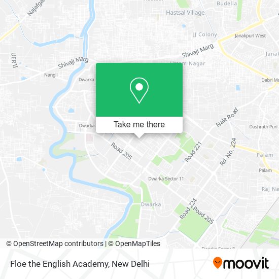 Floe the English Academy map