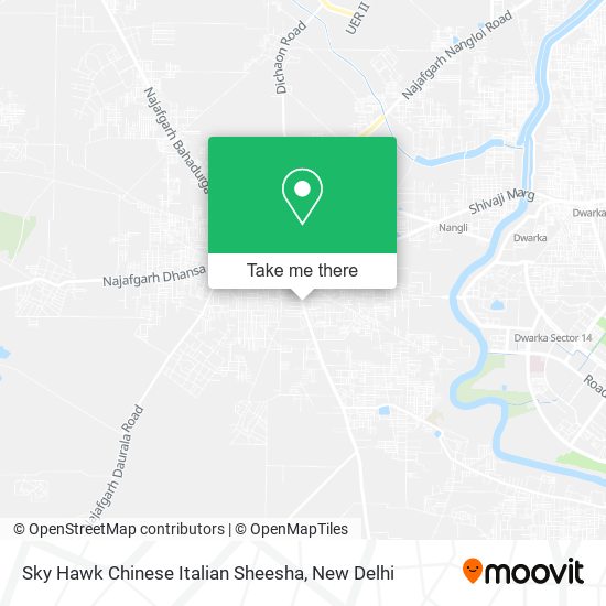 Sky Hawk Chinese Italian Sheesha map