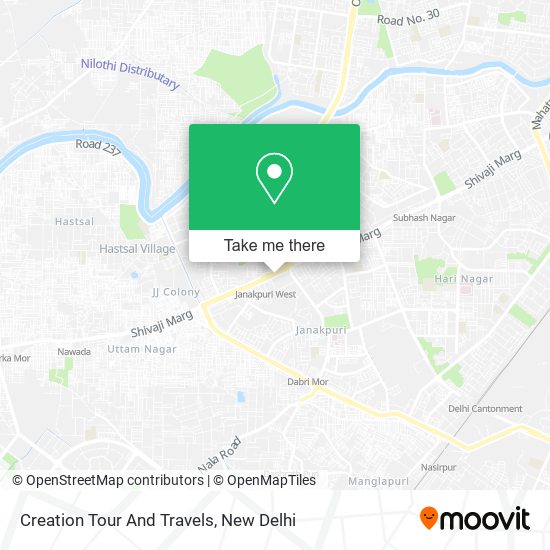 Creation Tour And Travels map
