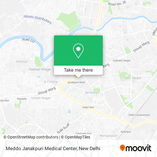 Meddo Janakpuri Medical Center map
