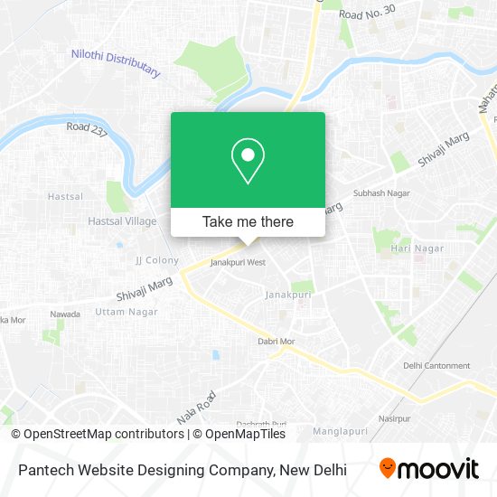 Pantech Website Designing Company map
