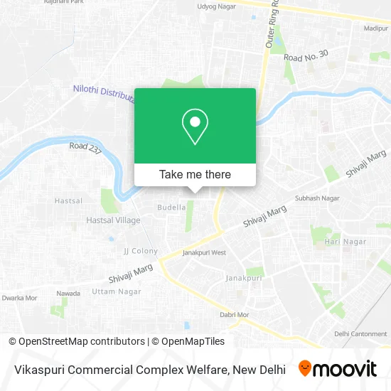 Vikaspuri Commercial Complex Welfare map