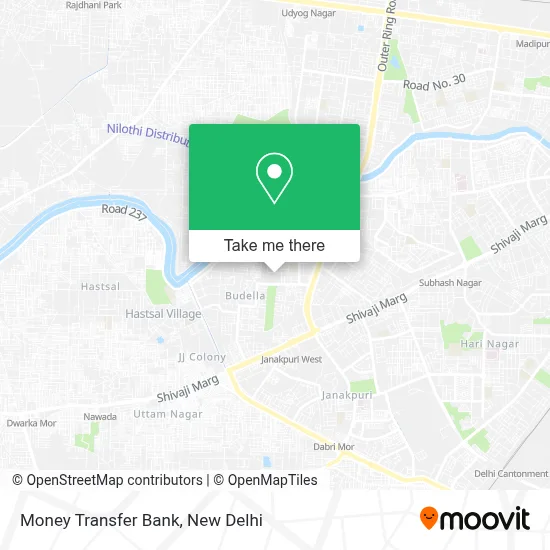 Money Transfer Bank map