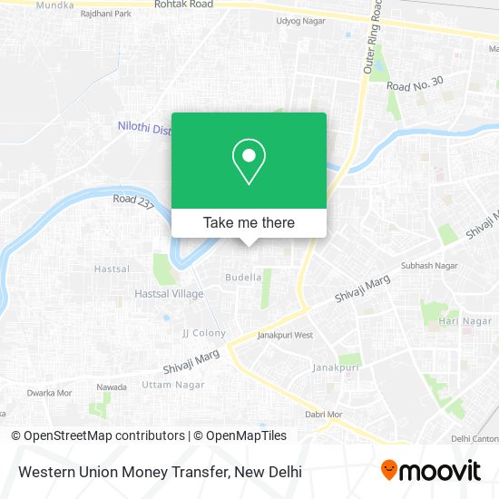 Western Union Money Transfer map